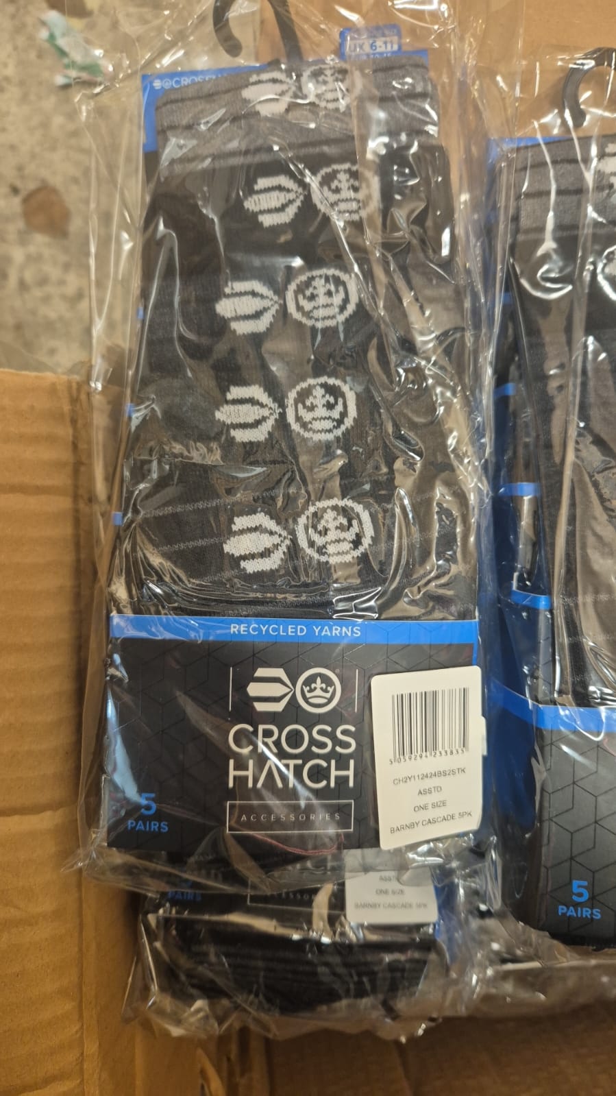 Joblot 36 x 5 Pairs CrossHatch Barnby Socks