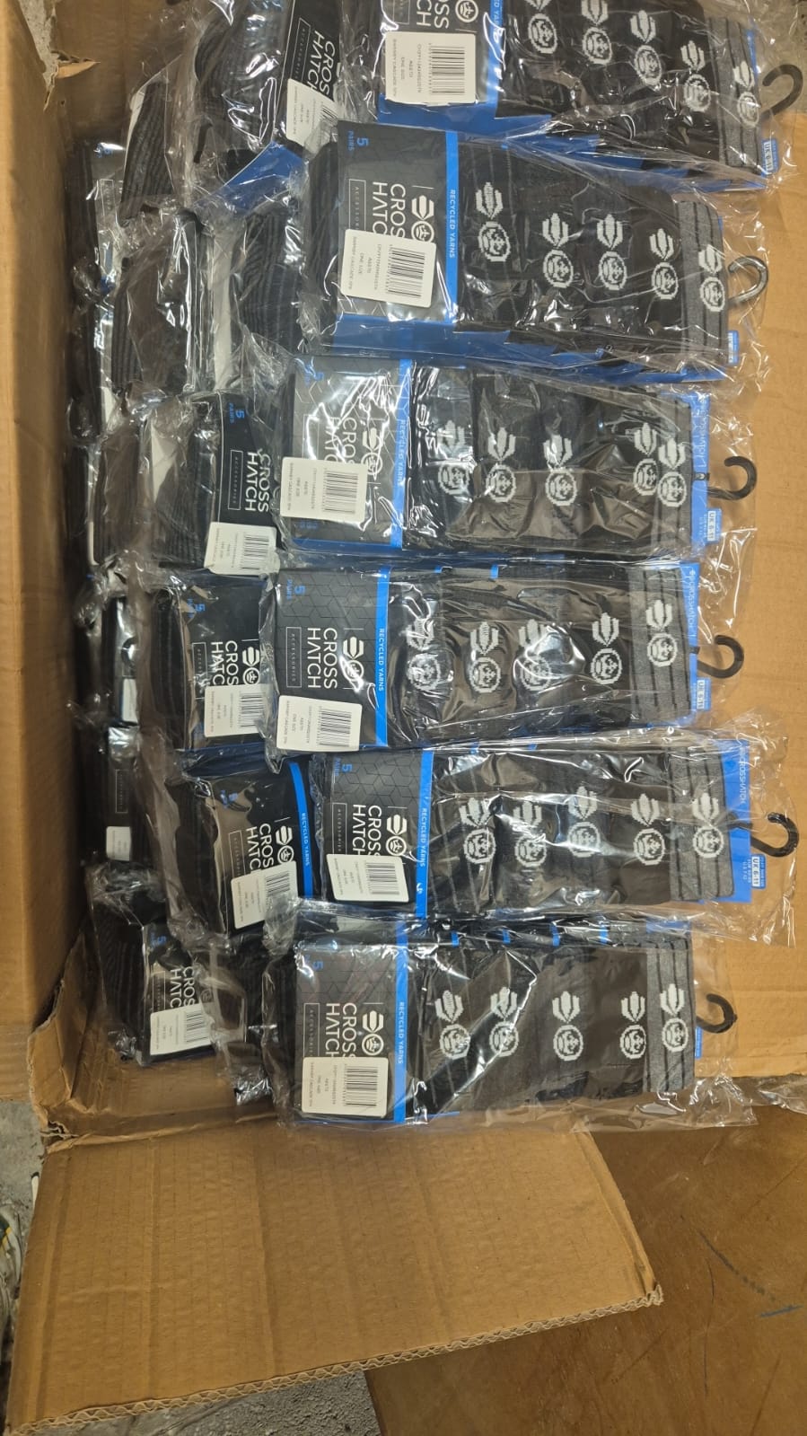 Joblot 36 x 5 Pairs CrossHatch Barnby Socks